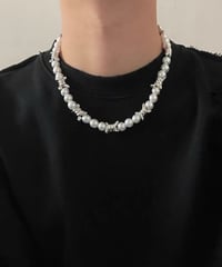 barbed pearl necklace　NL2010