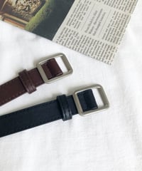 minimal square buckle thin belt /2color　NL2281