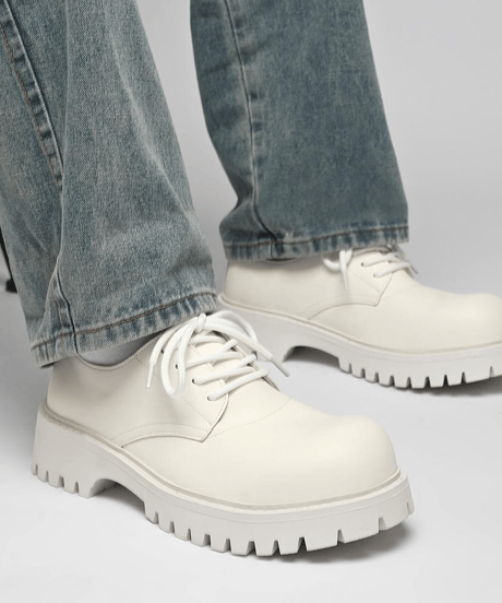 men's thick sole chunky derby shoes /3color　NL2360