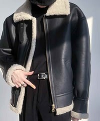 oversized mouton jacket　NL2069