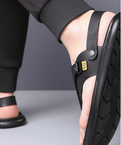 casual leather flip-flop sandals /3color　NL2380