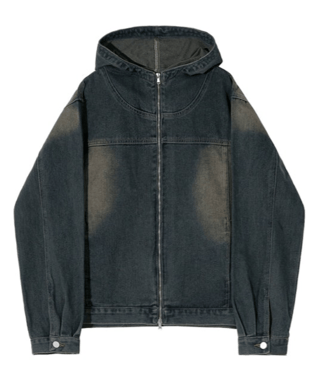 vintage wash oversized denim setup　NL2302
