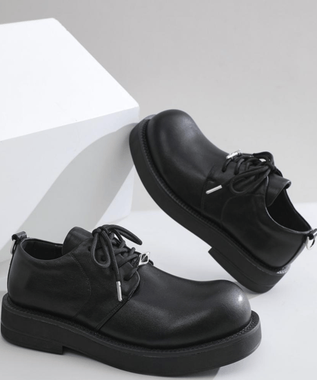 platform faux suede derby shoes/3color　NL2373