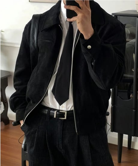 fake suede short blouson　NL2125