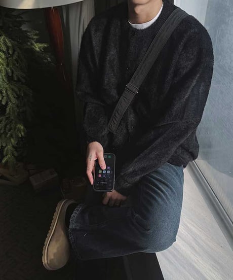 oversized brushed cardigan/5color　NL2090