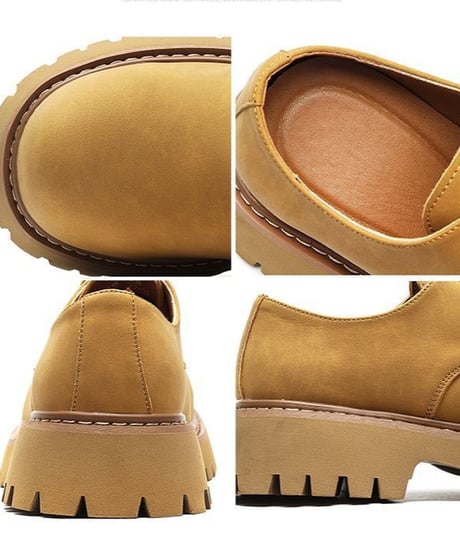 platform suede lace-up shoes　NL2374