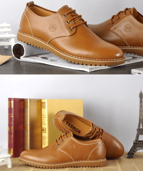 casual leather derby shoes /4color　NL2377