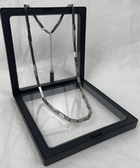 modern square metal necklace　NL2234