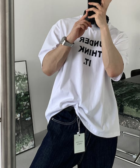 underthink it graphic tee /2color　NL2119