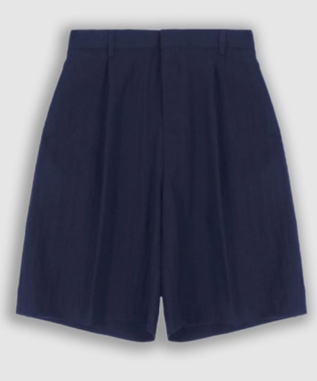 relaxed fit nylon linen shorts　NL2157