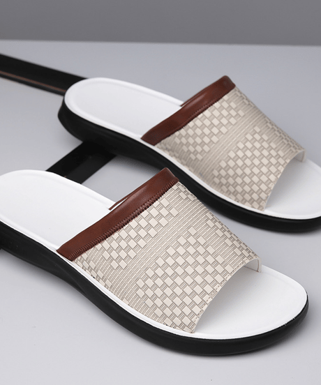 weave pattern casual slides /3color　NL2388
