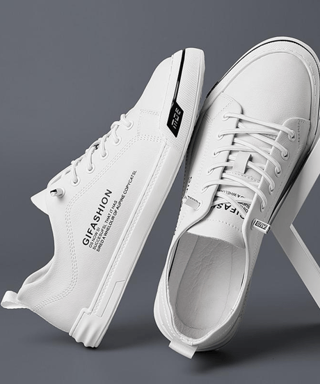 mens minimalist leather sneakers /2color　NL2363