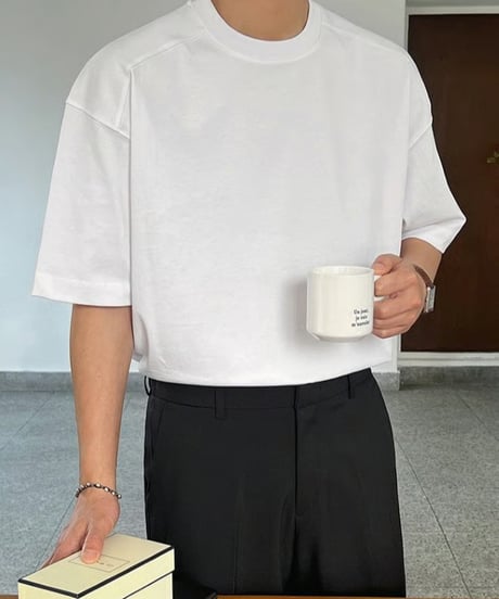 thick relaxed fit t-shirt /4color　NL2313
