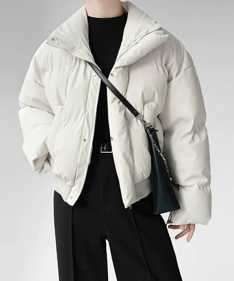 short stand collar puffer jacket/3color　NL2076