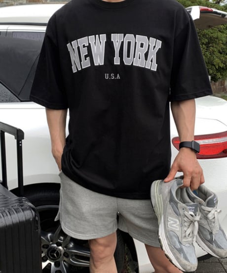 new york city varsity graphic tee /2color　NL2145