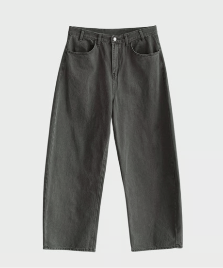 loose fit wide denim pants /2color　NL2357