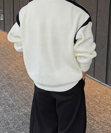 ribbed knit track jacket　NL2140