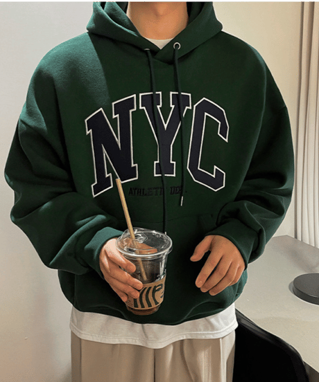 nyc athletic hoodie unisex /2color　NL2167