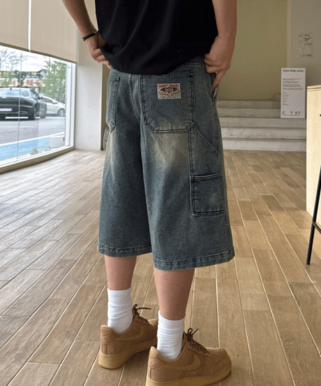 vintage carpenter denim shorts/tee　NL2407