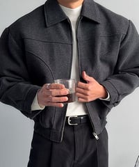 stand collar blouson /2color　NL2342