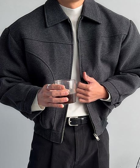 stand collar blouson /2color　NL2342