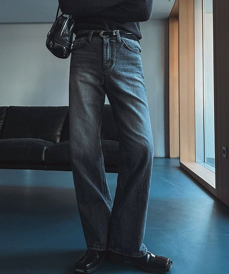 modern flare denim pants　NL2349