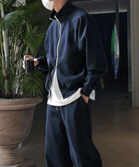 relax raglan zip up blouson /3color　NL2134