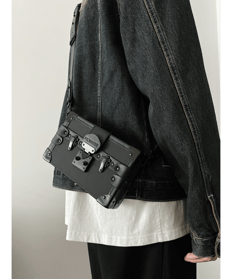 vintage trunk shoulder bag /2color　NL2287