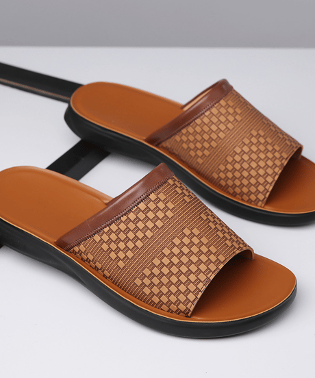 weave pattern casual slides /3color　NL2388