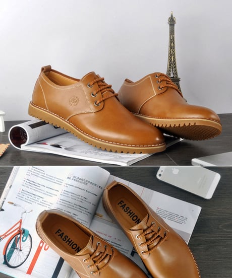 casual leather derby shoes /4color　NL2377