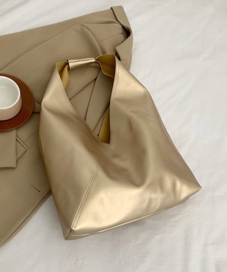 minimalist leather hobo tote bag /5color　NL2286
