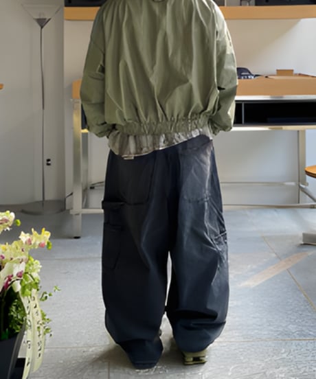 wide fit panel worker denim pants /2color　NL2172