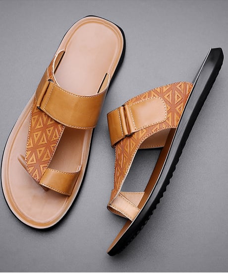 men's geometric strap sandals/3color　NL2379