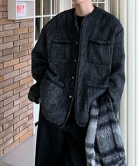 collarless tweed jacket　NL2084