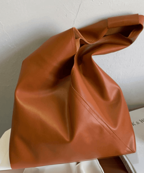 minimalist leather hobo tote bag /5color　NL2286