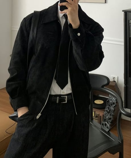 fake suede short blouson　NL2125