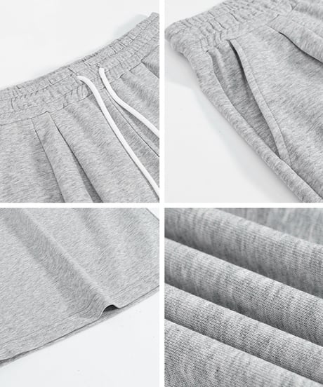 oversized wide sweat shorts　NL2408