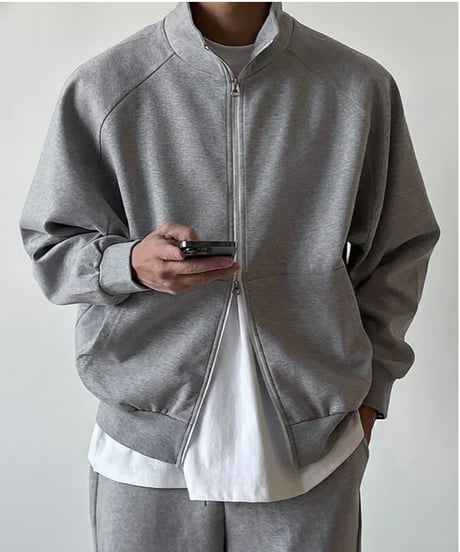 relax raglan zip up blouson /3color　NL2134
