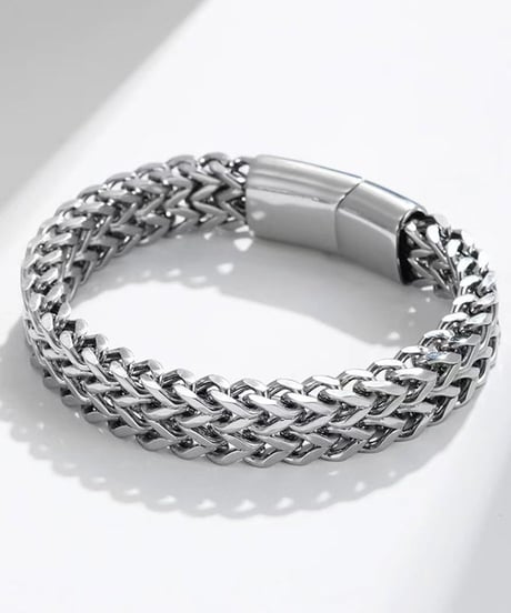 heavy mesh chain bracelet / 2color　NL2235