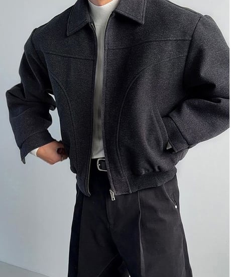 stand collar blouson /2color　NL2342