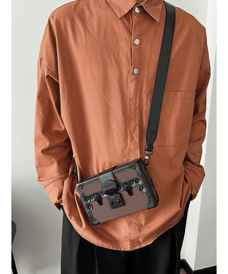 vintage trunk shoulder bag /2color　NL2287