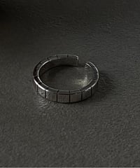 chunky silver statement ring　NL2020