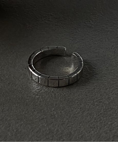 chunky silver statement ring　NL2020