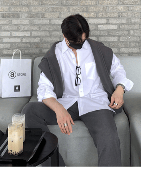 relaxed fit clean oxford shirt /3color　NL2317