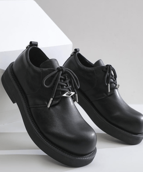 platform faux suede derby shoes/3color　NL2373