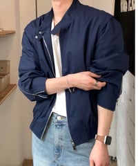 minimal zip wide blouson　NL2149