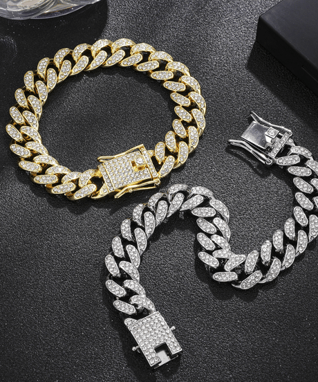 iced out cuban link jewelry　NL2250