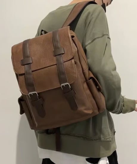 vintage leather backpack /2color　NL2278