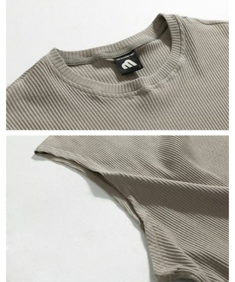 urban pleated sleeveless setup /2color　NL2304