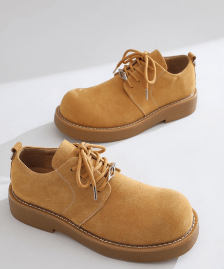 platform faux suede derby shoes/3color　NL2373